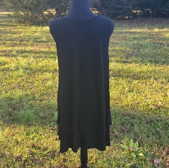 𝅺Black sleeveless top tanktop multi-layered - Picture 4 of 6